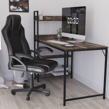 (Black) Coma Racing Gaming Chair Home Office Study UKFR