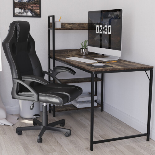 Vida Designs (Black) Coma Racing Gaming Chair Home Office Study UKFR