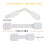 6 Pack Safety Strap Locks for Fridge,  Adjustable Child Safety Drawer Latch, No Drilling Required, Easy Installation 2