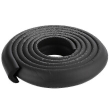 (Black) Kids Baby Safe Corner Desk Edge Guard Cushion Foam Strip Protection