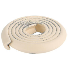 (Beige) Kids Baby Safe Corner Desk Edge Guard Cushion Foam Strip Protection