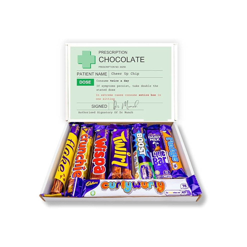 Prescription Chocolate Gift Box: Funny Get Well Soon Gifts For Men, Get Well Soon Gifts For women, Surgery Recovery Gifts, Get Well Soon Chocolate