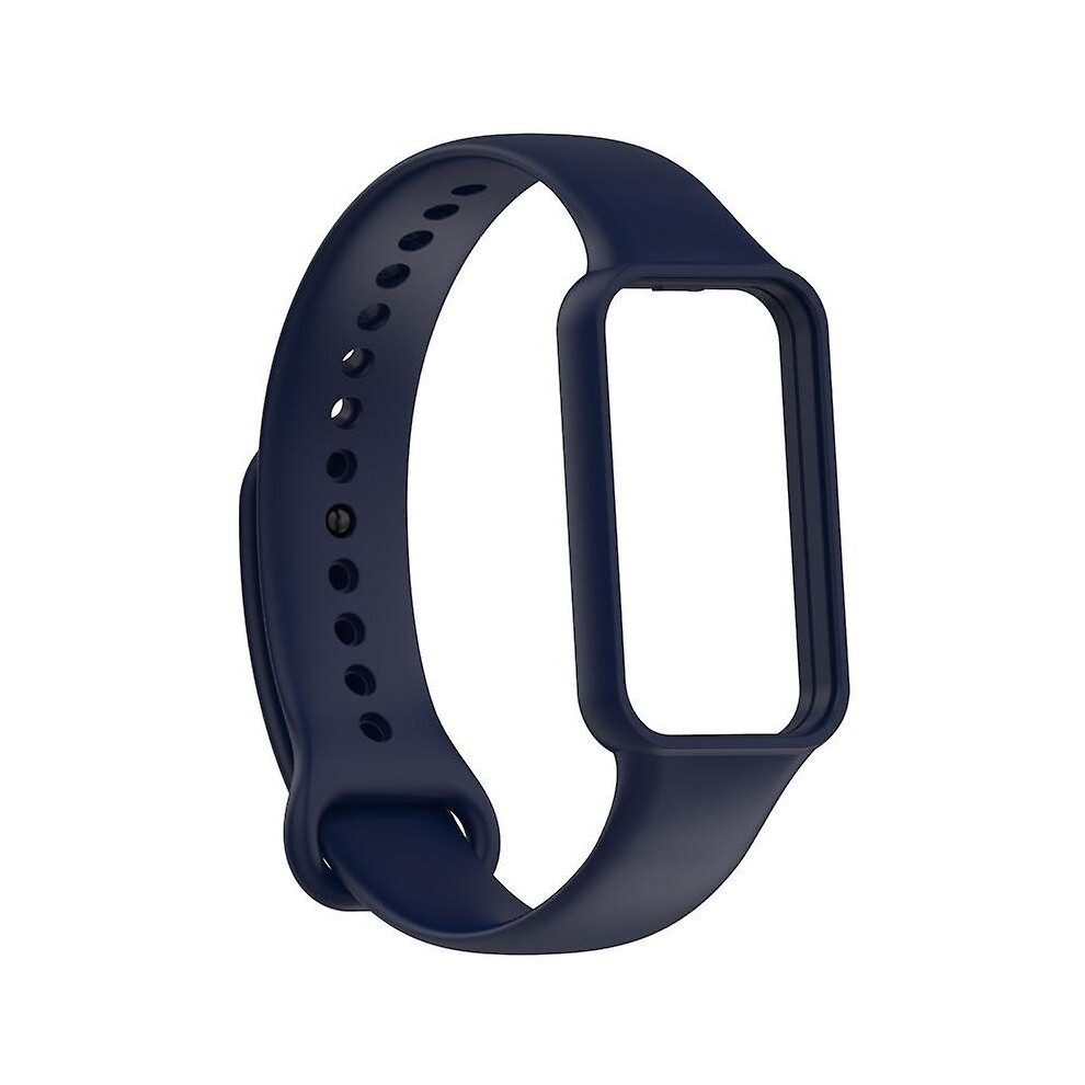 (Blue) Strap For Amazfit Band 7 Silicone Bracelet Sport Wrist Replacement Strap Soft For Amazfit Band Blue 8795863235479