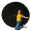MagicMeadow Round Sensory Light Mat | Interactive Coloured Light Rug 1