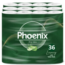 36 Rolls Aloe Vera Fragrance 3 Ply Toilet Rolls