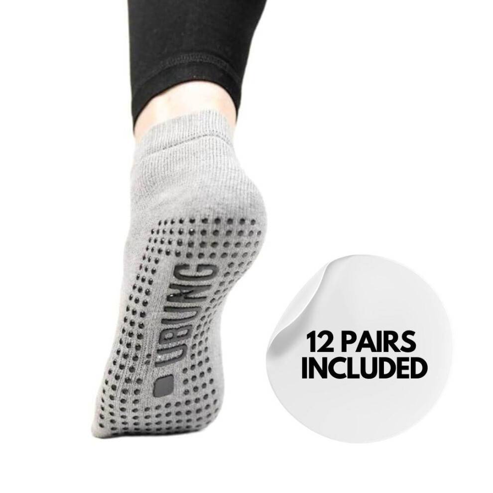 - Ubung Yoga Grey Women's Psysk701 Pack Of 12 Size 4.5-9 Uk Size - Image 2