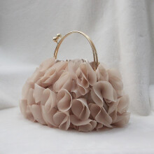 Satin Floral Bride Party Evening Clutch Bag Women Wedding Purses And Handbags Small Shoulder Chain Bag Designer Bag