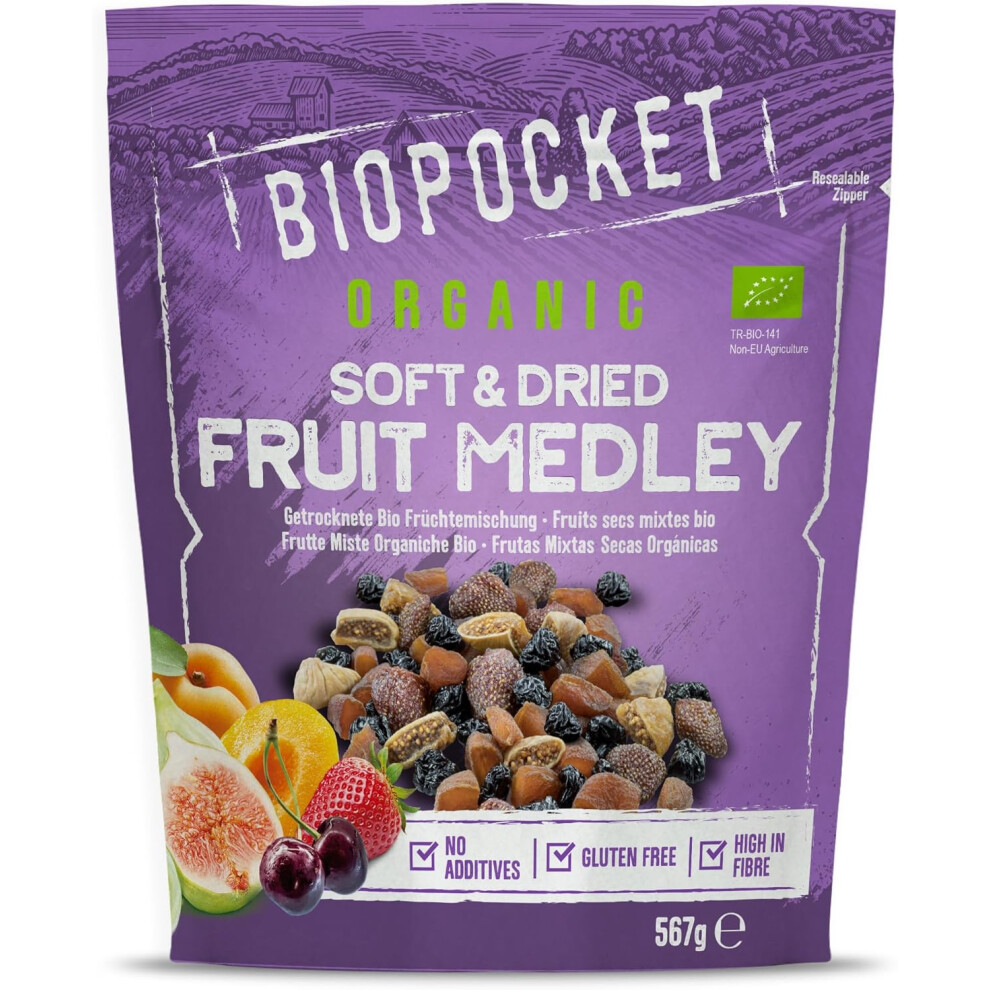 Biopocket Store Biopocket Organic Dried Fruit Medley, 567 G