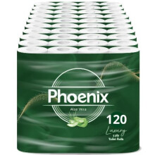 120 Rolls Aloe Vera Scented 3-Ply Toilet Paper Mega Pack - Quilted, UK Made, Eco-Friendly & Flushable