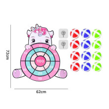 (Unicorn) Cartoon Dinosaur/unicorn Target Dart Board Magic Sticky Ball Interaction Game Toys Gifts
