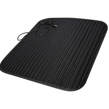 (Black) Office Heating Small Square Cushion Heating Single Seat Car Seat Cushion