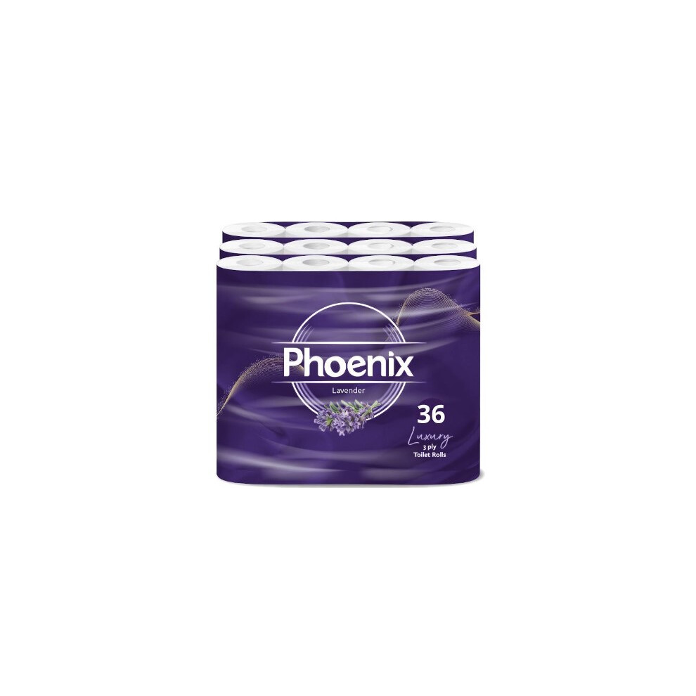 36 Phoenix Soft Lavender Fragranced Luxury Toilet Rolls