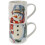 URBN-CHEF 8 Pcs 265ml Tea Coffee Santa Mugs Gift Set Cocoa Stackable Cups Christmas Design 5