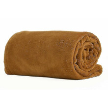 (Golden Beige) 200*230cm Black Pink Grey Violet Fleece Blanket Luxury Warm Home Sofa Bed
