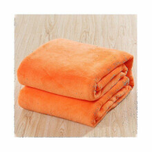 (Orange) 200*230cm Black Pink Grey Violet Fleece Blanket Luxury Warm Home Sofa Bed