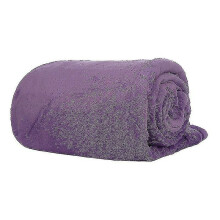 (Violet) 200*230cm Black Pink Grey Violet Fleece Blanket Luxury Warm Home Sofa Bed