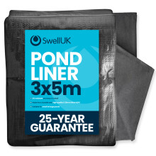 (3x5m) Swell UK 25 Year Guarantee Heavy Duty Pond Liner