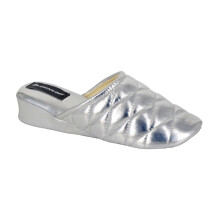 (UK Size 7) Dunlop SYBIL LS900FS Ladies Lightweight Low Wedge Heel Quilted Mule Slippers