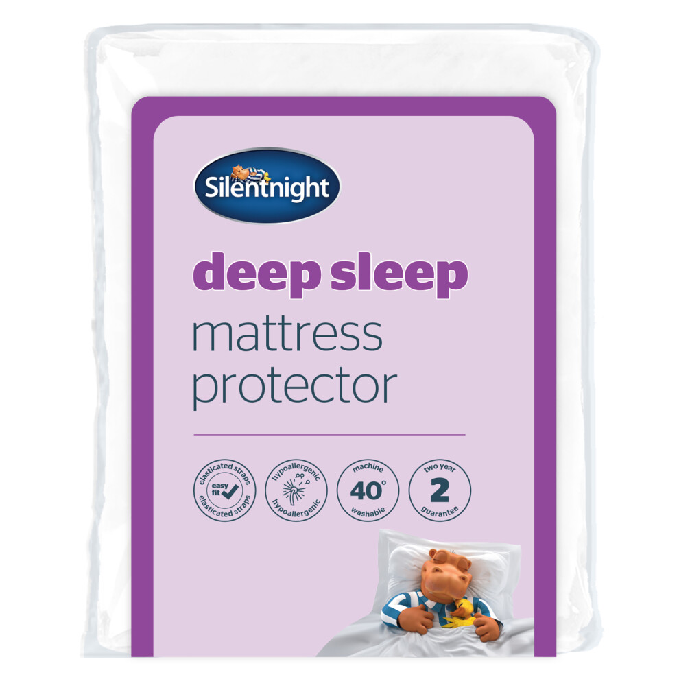 Silentnight Deep Sleep Mattress Protector Soft Quilted Mattress Pad Cover, King