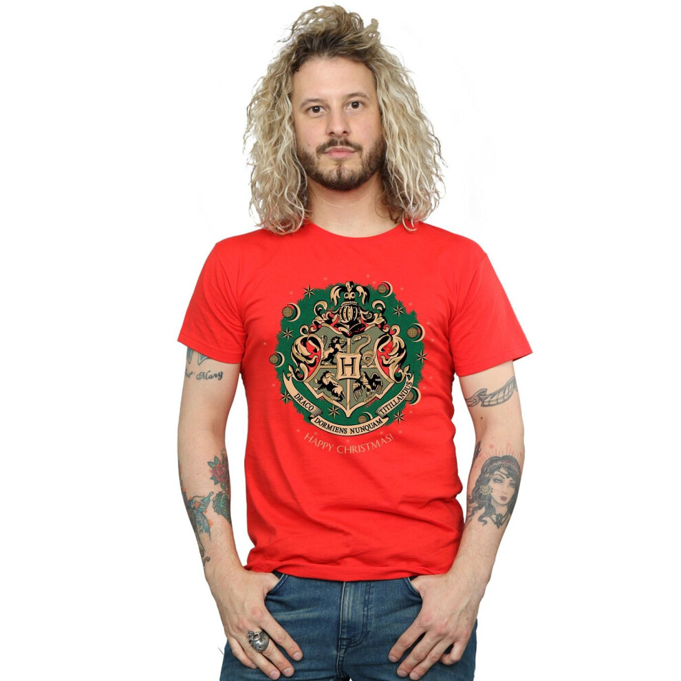 Wreath Cotton Christmas T-Shirt