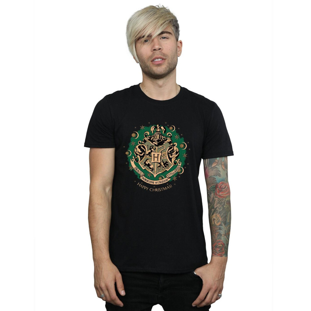 Wreath Cotton Christmas T-Shirt