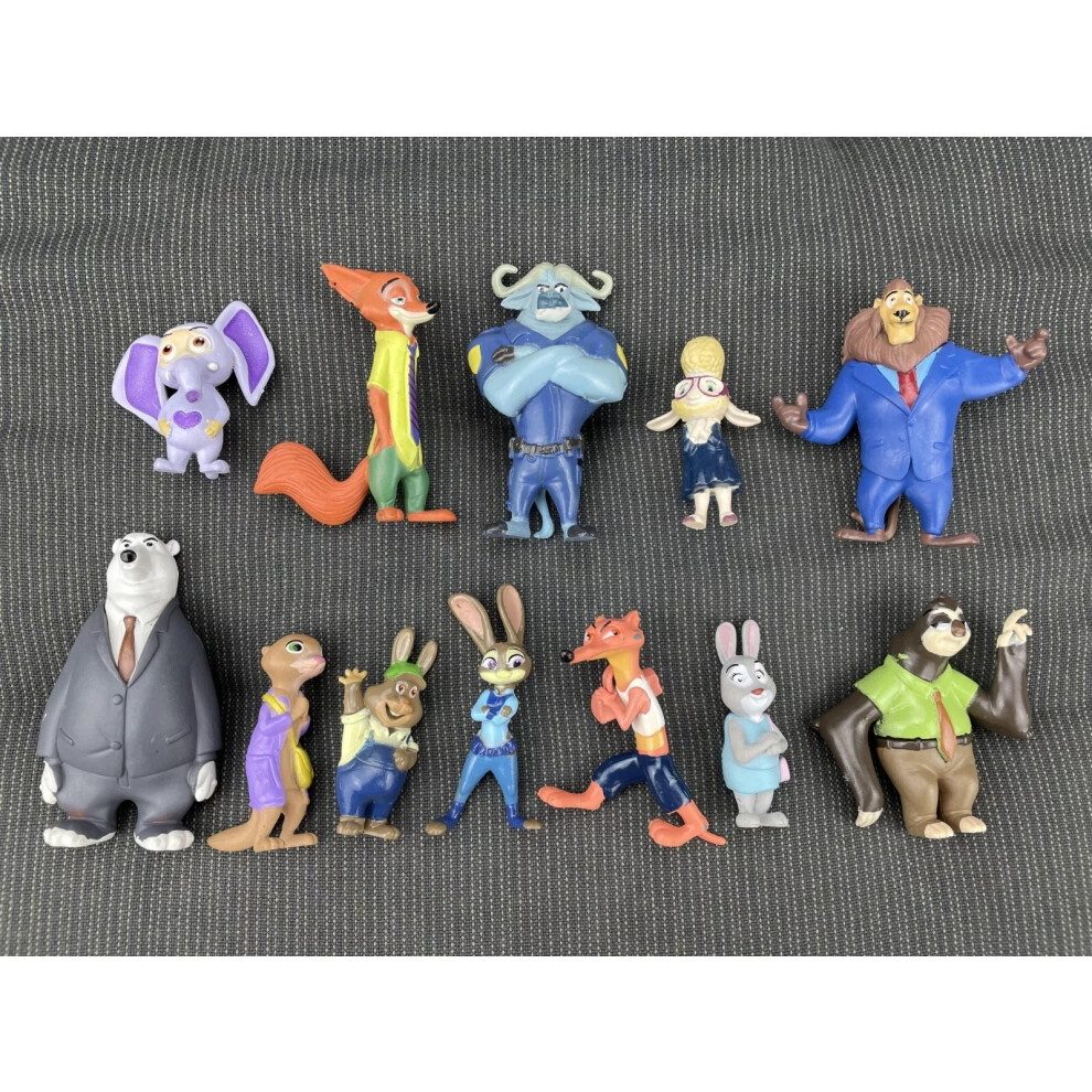 12Pcs Zootopia Zootropolis Action Figures Toys-image-OPC-PFTRTFV-NEW