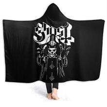 (50x40inches, A1) Ghost B.c. Hooded Blanket 3d Print Super Soft Sherpa Fleece Blanket