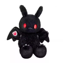 Hot 14'' Black Moth Man Plush Doll Soft Stuffed Animal Halloweentoy Gift New~~