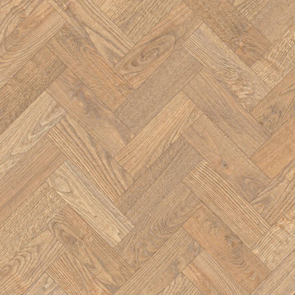(3.763 Mâ² / Pack, 2001 English Oak) Holpa Wood Effect Glue-Down Luxury Vinyl Tile - Herringbone (2.5Mm Lvt) 9508593316610