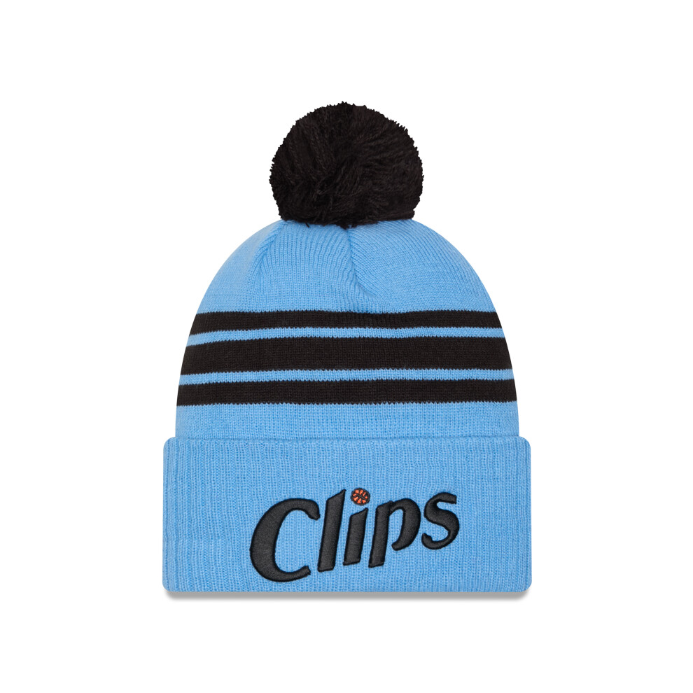New Era La Clippers Knitted Bobble Cuff Beanie
