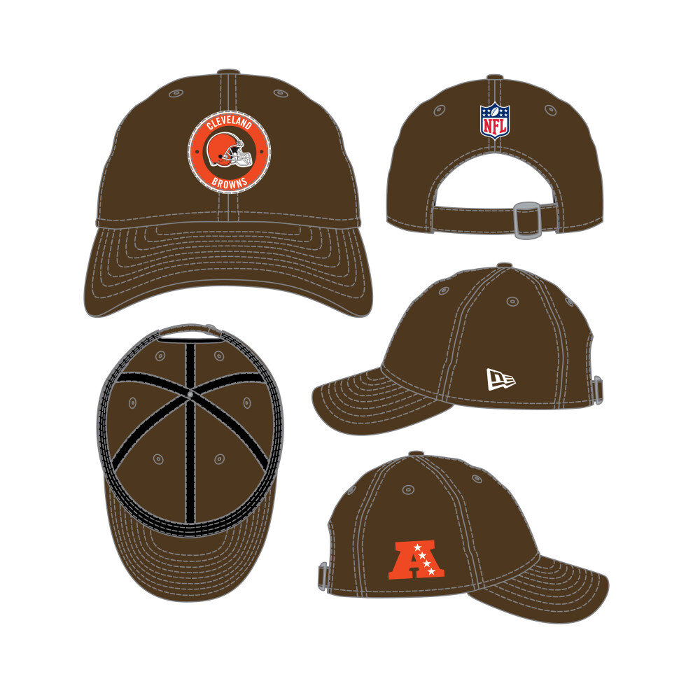 New Era Mens NFL24 9Twenty Cleveland Browns Cap