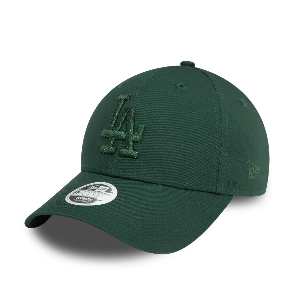 New Era La Dodgers Womens Metallic Dark 9Forty Adjustable Cap Green