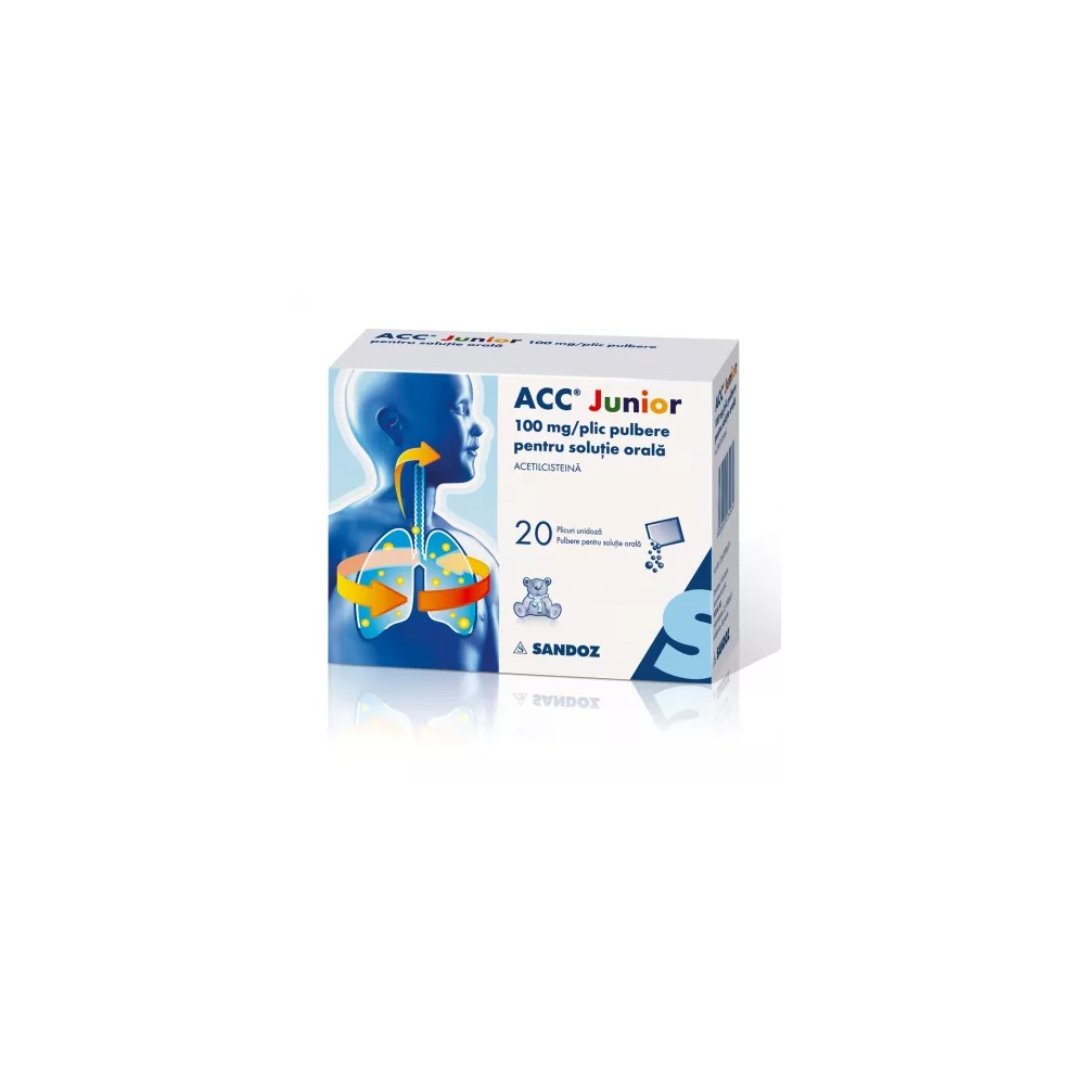 ACC Junior, 100 mg, 20 sachets . for respiratory diseases