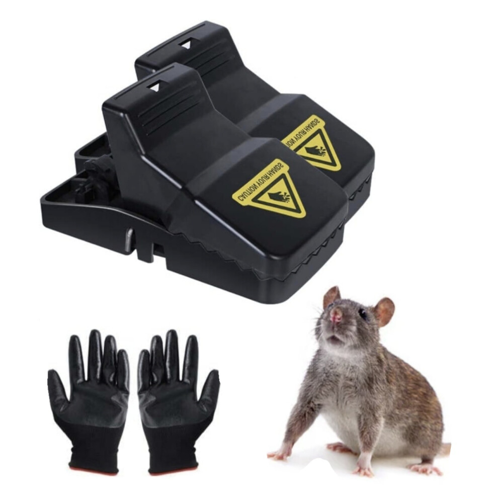 BATUUTAH 21CM Rat Traps that Kill Instantly XXL Professional Rat traps For Indoors Outdoors Rodent Control XXL Large