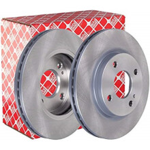 febi bilstein 38600 Brake Disc Set (2 Brake Disc) front, vented, No. of Holes 4