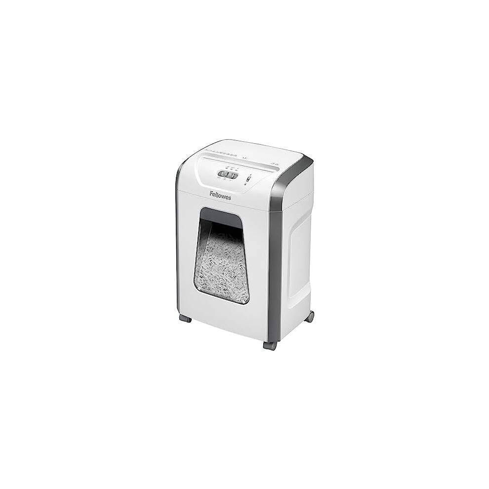 Fellowes Paper Shredder For Home Office Use - 12 Sheet Cross Cut Paper Shredder For Deskside Use Fs-12C Home Shredder With 19L Pull-Out Bin 20 Minute Run-Time