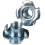(400, M4 x 8mm) Captive Nuts Four Pronged Tee Nuts Steel T Nut 8