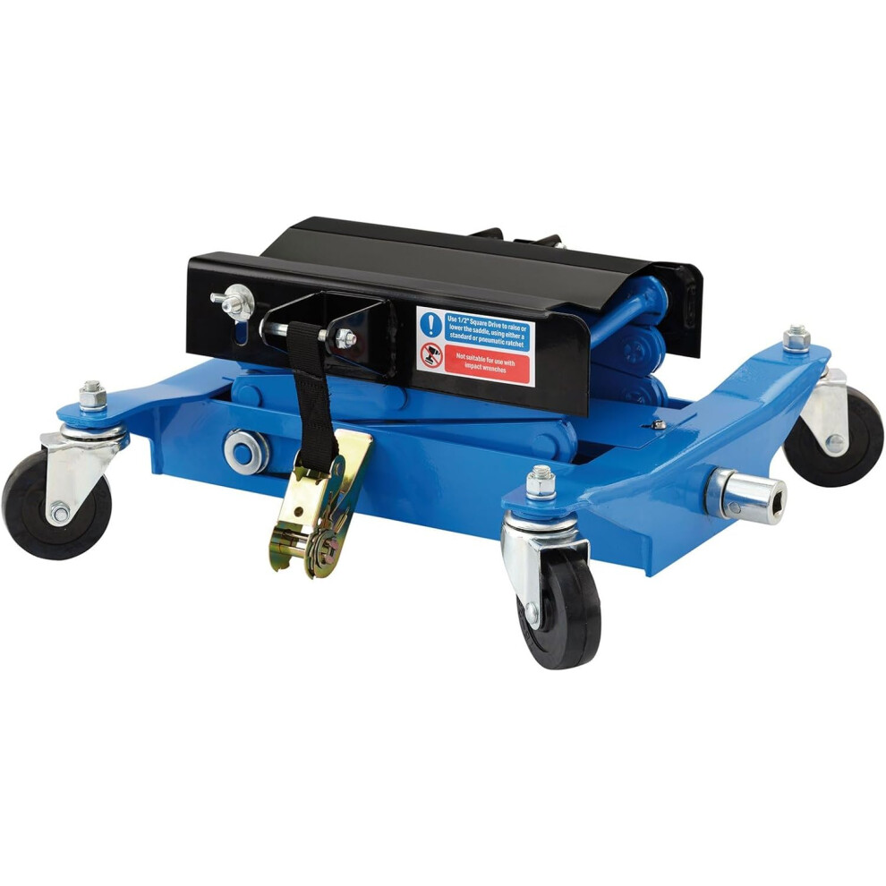 Draper 09021 Floor Transmission Jack, 200kg, Blue and Black