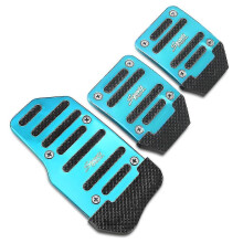 (MT blue) Car Styling Gas Brake Pedal Case For Peugeot 206 207 208 301 307 308 407 2008 3008 4008
