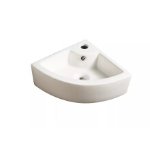 Small Compact Bathroom Cloakroom Hand Wash Basin Sink Ceramic Wall Hung White UK