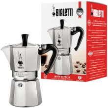 Bialetti Moka Express Aluminium Stovetop Coffee Maker (9 Cup), 420ml, Silver
