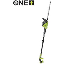 ONE+ 18V OPT1845 Cordless Pole Hedge Trimmer, 45cm Blade (Body Only), Green, Black