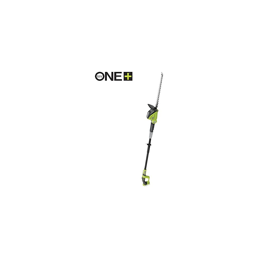 ONE+ 18V OPT1845 Cordless Pole Hedge Trimmer, 45cm Blade (Body Only), Green, Black