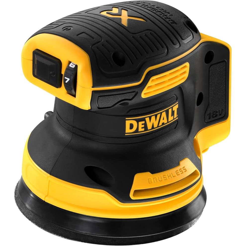 DEWALT DCW210N-XJ Cordless Sander 18V XR Brushless 125mm, Bare Unit