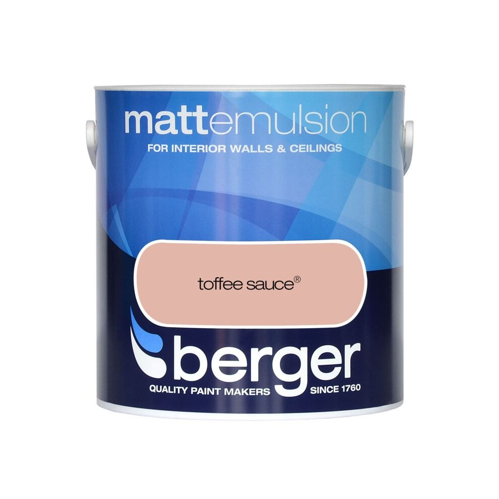 Berger - Matt Emulsion 2.5L - Toffee Sauce 5010131538445