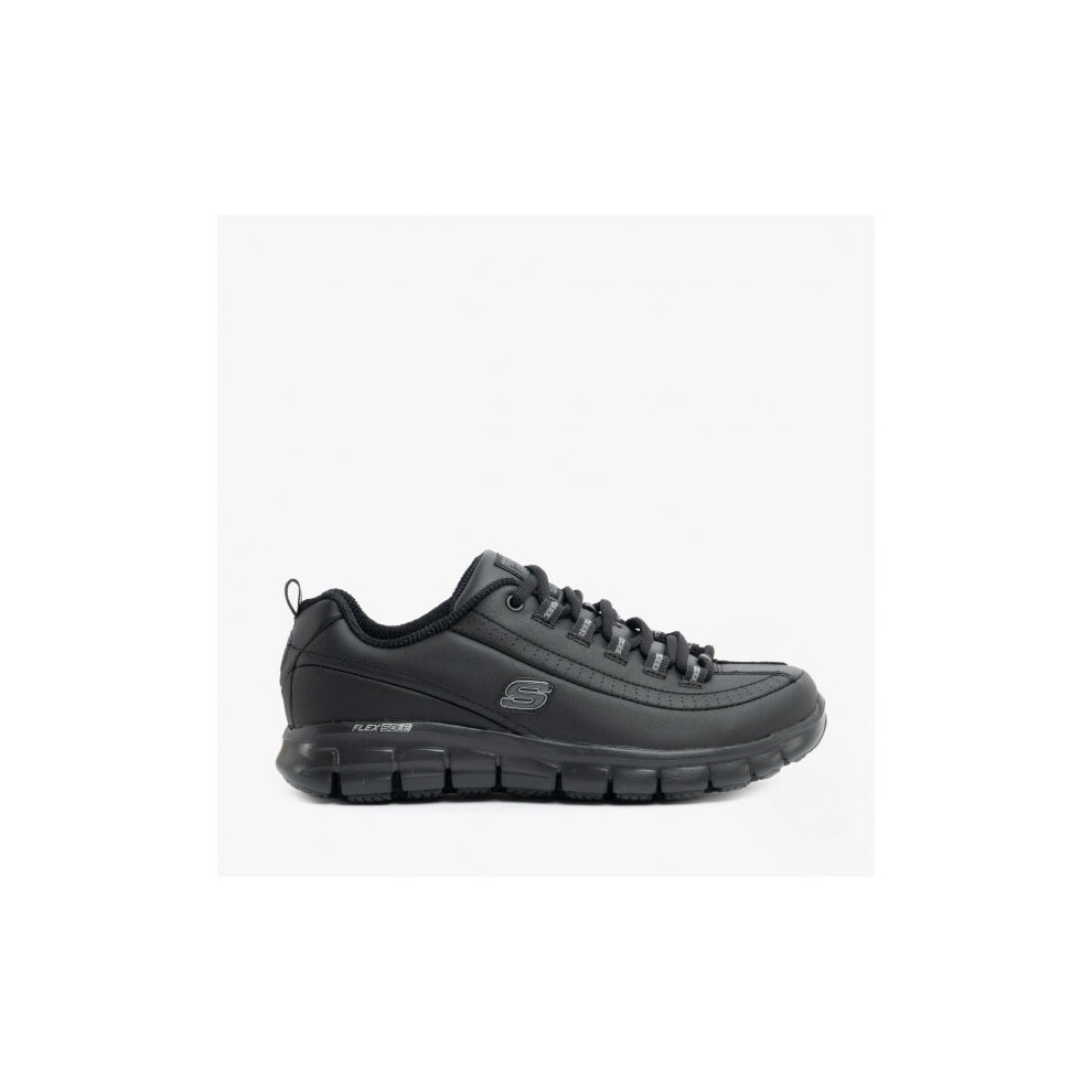 Skechers (Uk 3, Black) Work Relaxed Fit: Sure Track - Trickel Ec Ladies Leather Work Shoes Black