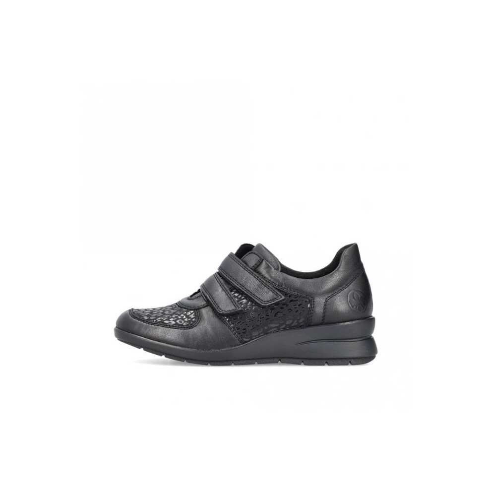 (UK 7.5, Black) Rieker L4868-00 Womens Shoes Black