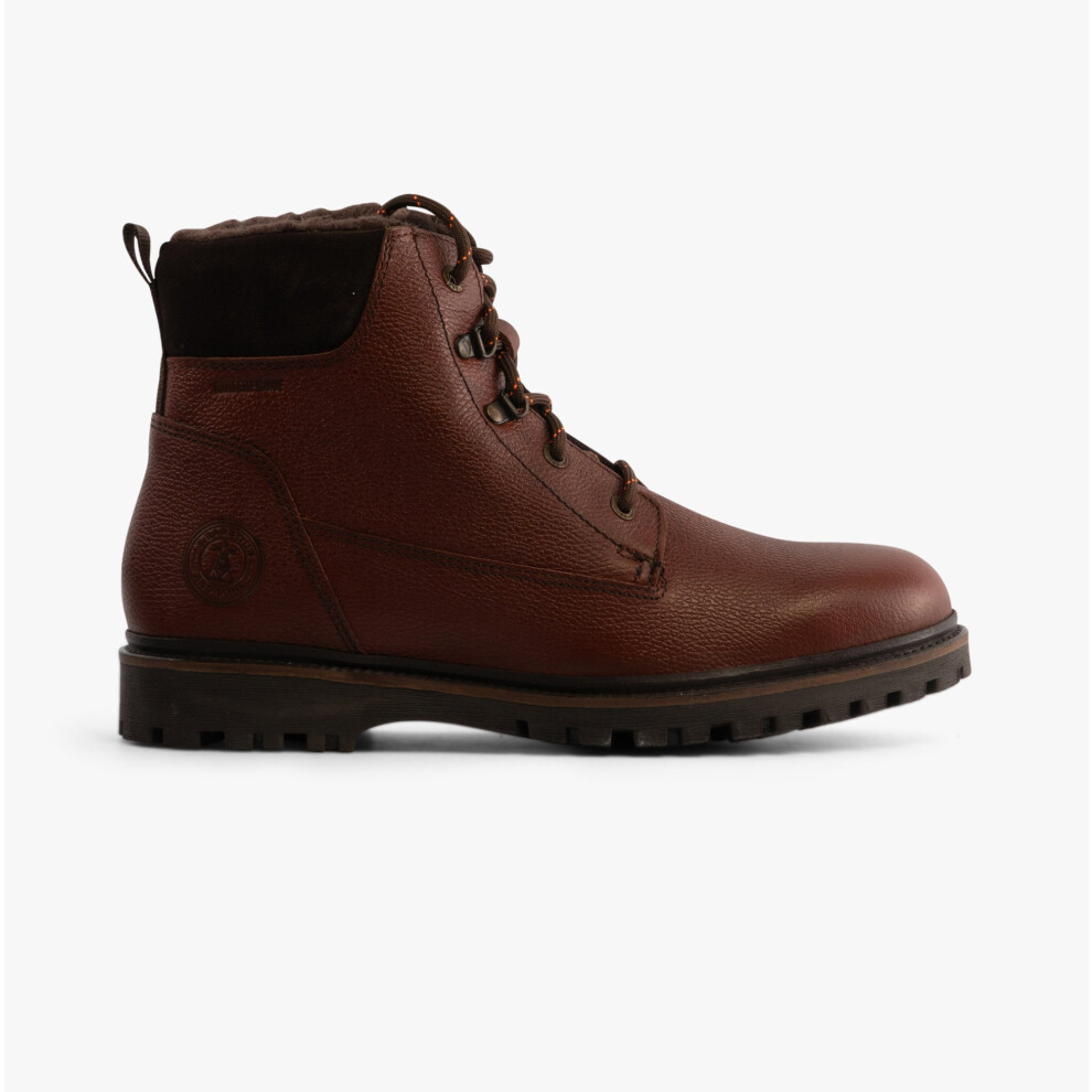 (UK 9, Conker) Barbour STORR Mens Derby Boots Conker