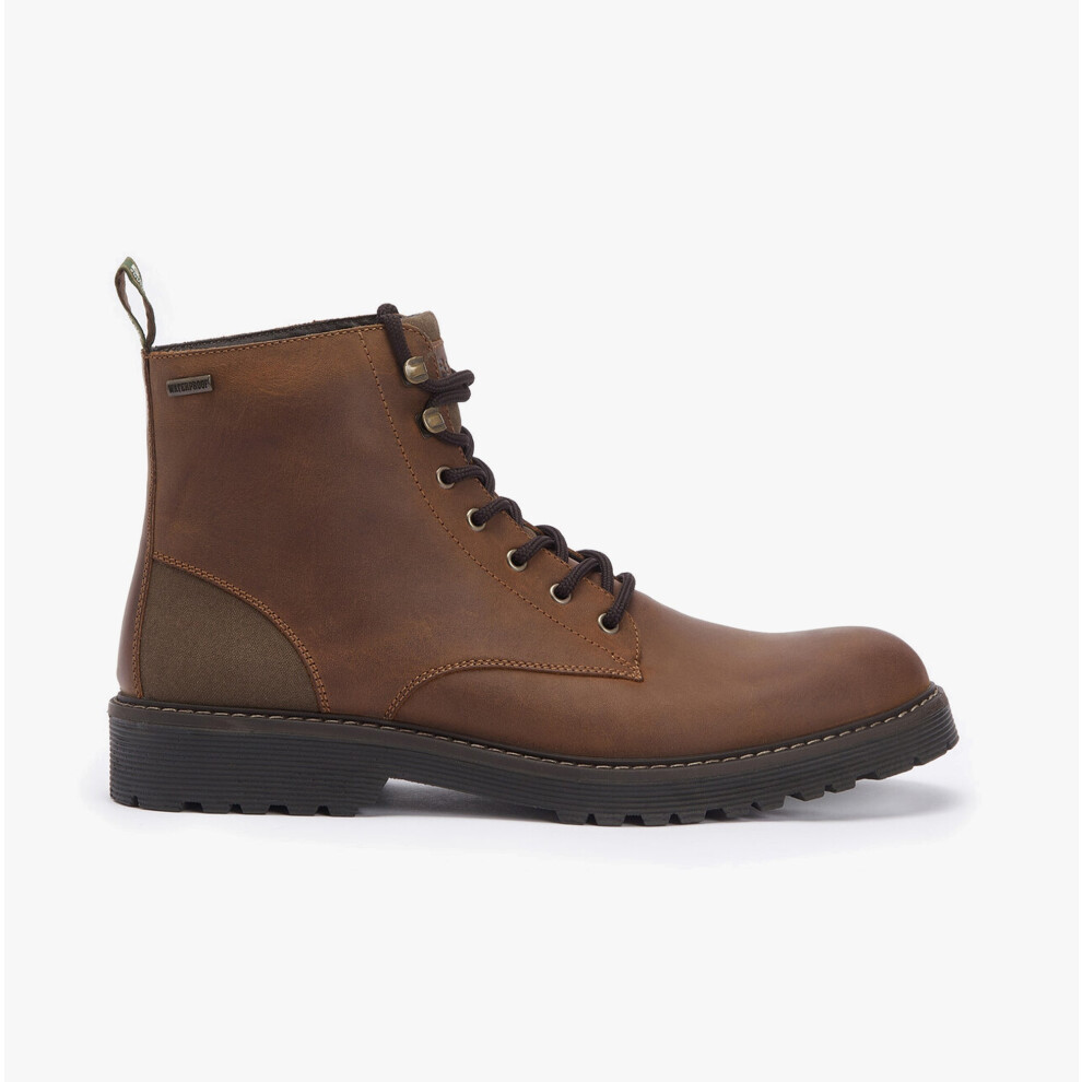 (UK 9, Teak) Barbour HARVEY Mens Derby Boots Teak