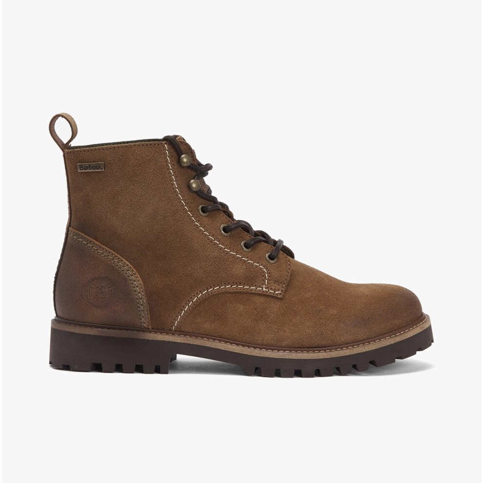 (UK 11, Cognac) Barbour FOGGY Mens Derby Boots Cognac